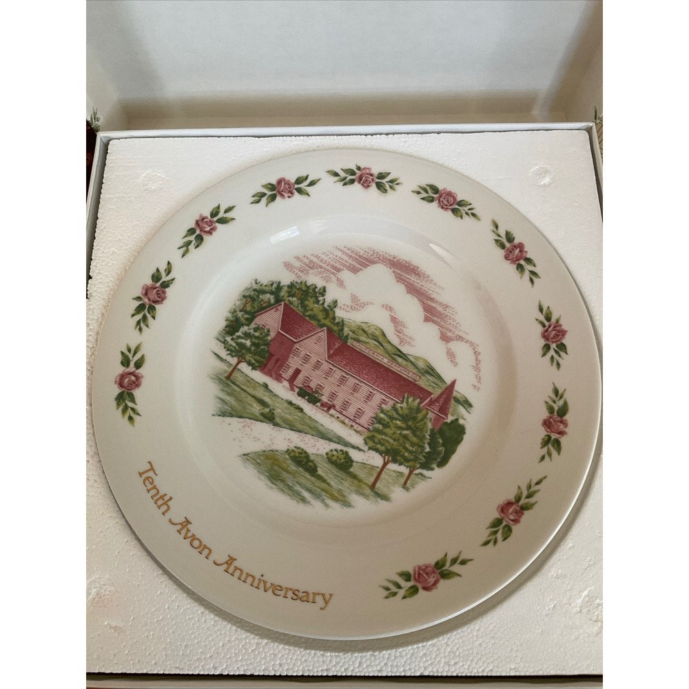 Avon Tenth Anniversary Plate California Perfume Company  Trim